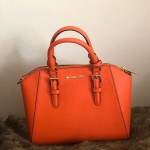 Michael Kors Bold Orange Satchel